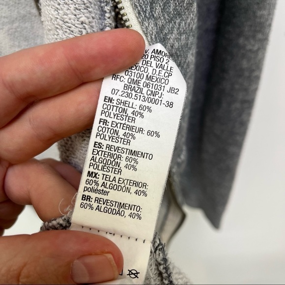 Roxy Heather Grey Zip Up Hoodie - Picture 8 of 9